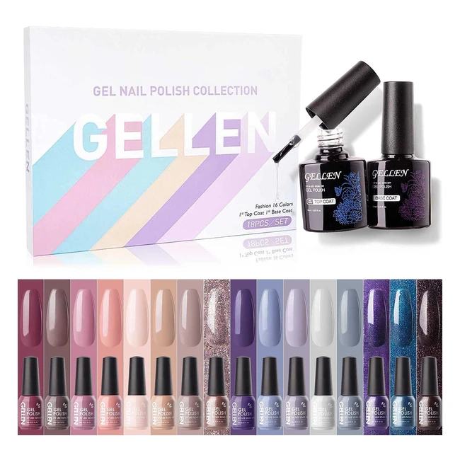 Esmaltes Semipermanentes Gellen - 18 pcs - Gel UV LED