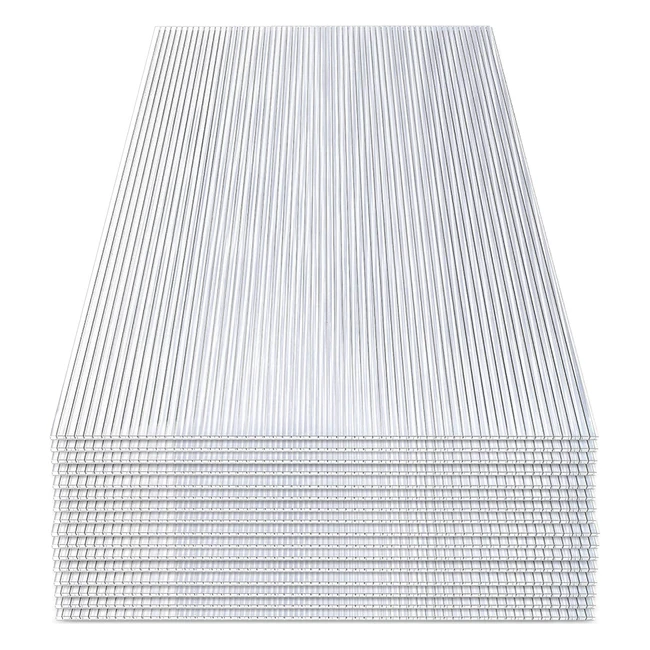 Swanew 14x plaques alvolaires en polycarbonate 4 mm - Panneau alvolaire doub