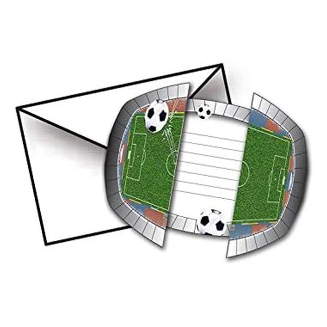 Inviti Calcio 8 Pezzi - Ideali per Feste dei Bambini