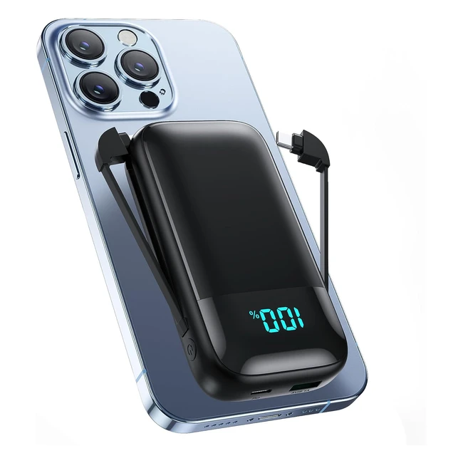 Batterie Externe PXWAXPY 13800mAh - Charge Rapide USB-C - Compacte et Puissante