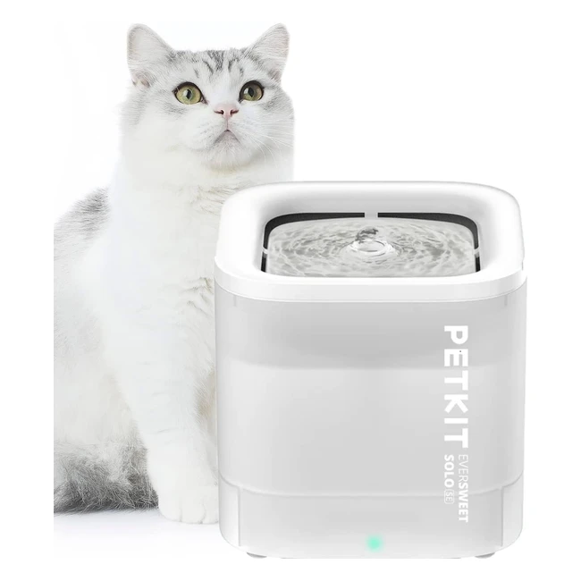 PETKIT Cybertail Katzen Trinkbrunnen Hundewasserspender 1,85L - Intelligentes LED-Licht, 25dB leise