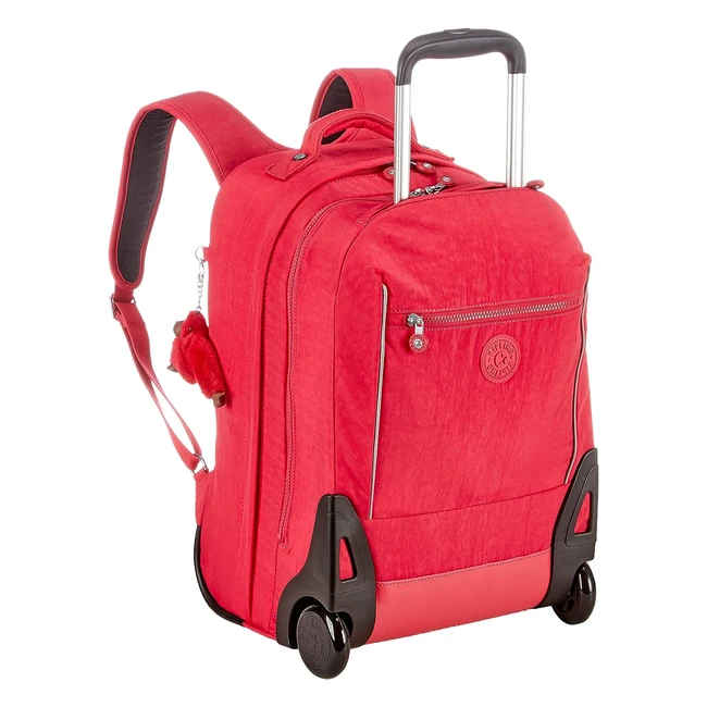 Sac à dos à roulettes Kipling Sari pour enfants - Ergonomique, léger - 48 cm, 27 L - Rose vif