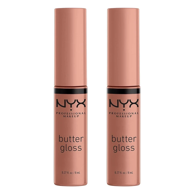 Pack Duo Gloss Lèvres Repulpant Butter Gloss NYX Professional Makeup - Teinte Madeleine - 14.8ml