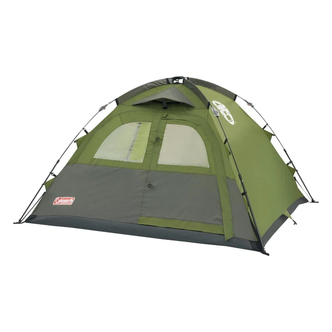 Coleman Instant 5 Dome Tent - Green, Five Person - Fast Pitching, Spacious Interior, Weather Protection