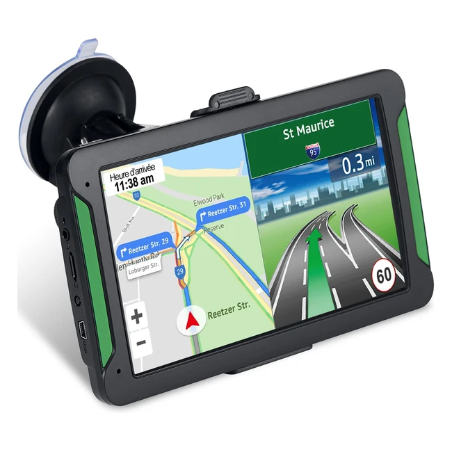 GPS Voiture Toutbien 7 Pouces Tactile Multilanguages Guidage Vocale