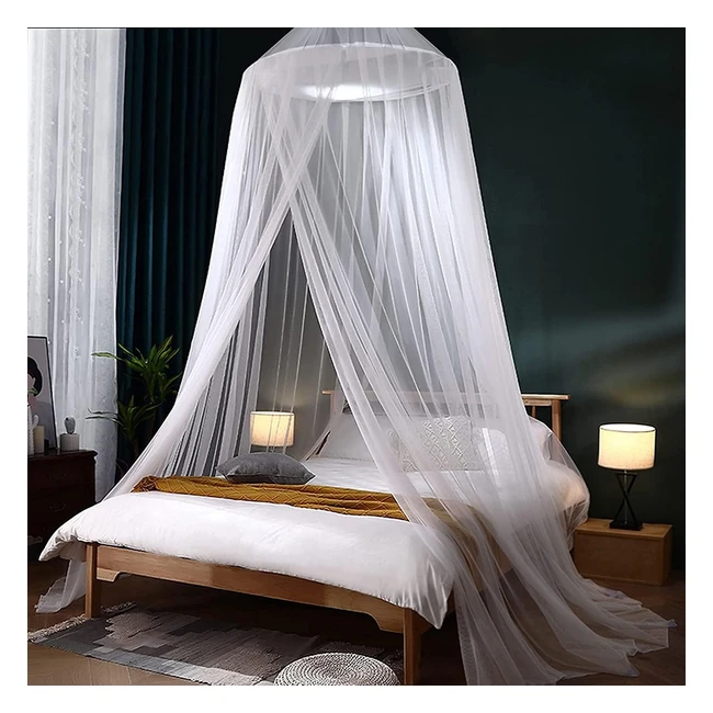 Moustiquaire de lit grande taille pour lit simple king size ou double - Protection contre les insectes XL