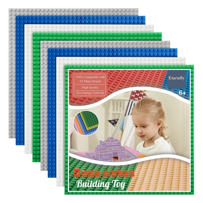 Etarnfly 8 Pack Classic Base Plates - Compatible with All Major Brands - GreyWh