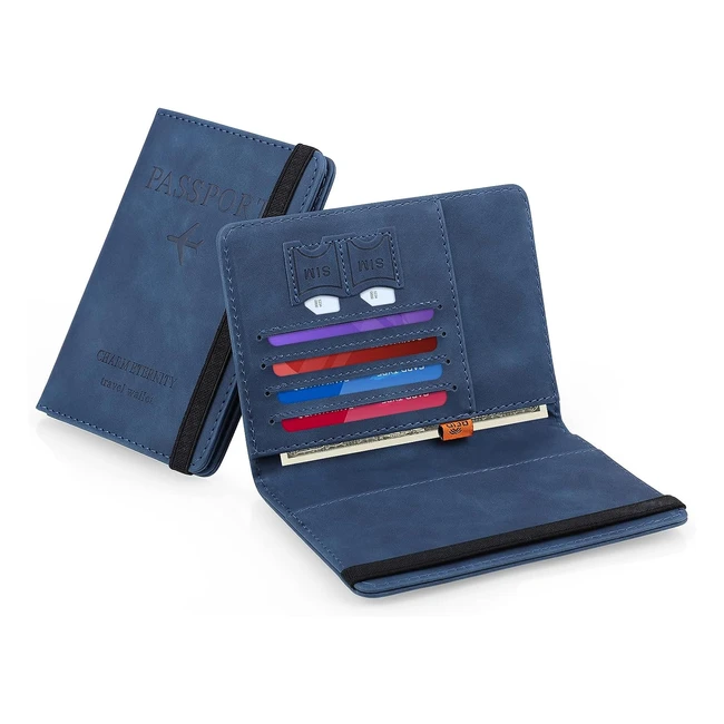 Custodia per Passaporto Unisex Coolzon - RFID - Grande Capacit - Porta Carte d