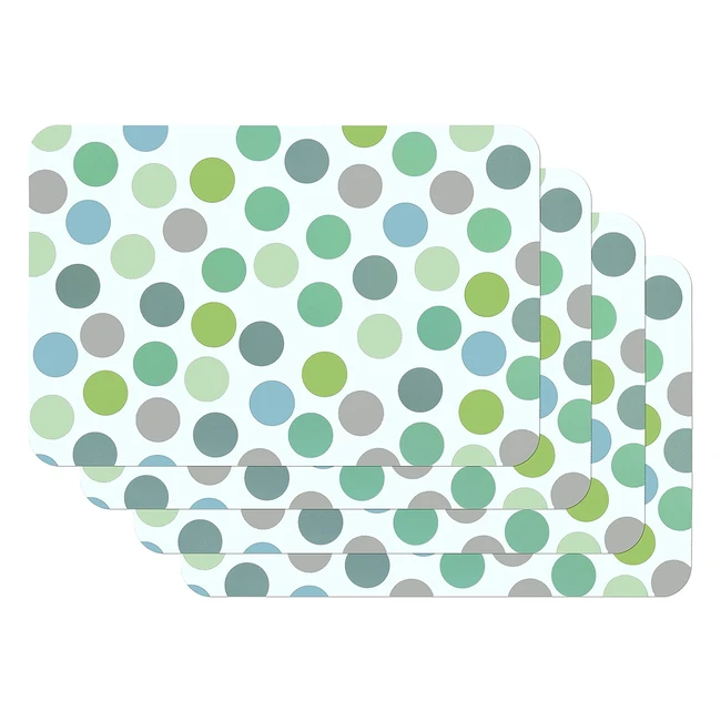 Venilia Salvamanteles Confeti Multicolor - Mantel Individual 45x30cm - Pack de 4