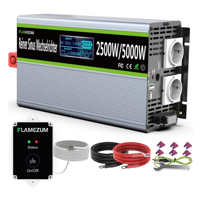 Inverter 12V 220V Onda Pura 2500W5000W Power Inverter