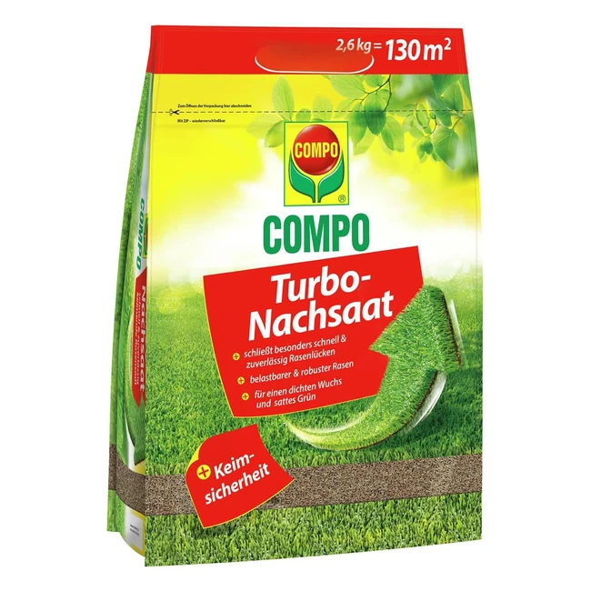 Compo Turbo Nachsaat Rasensamen schliet Lcken im Rasen schnell und zuverls