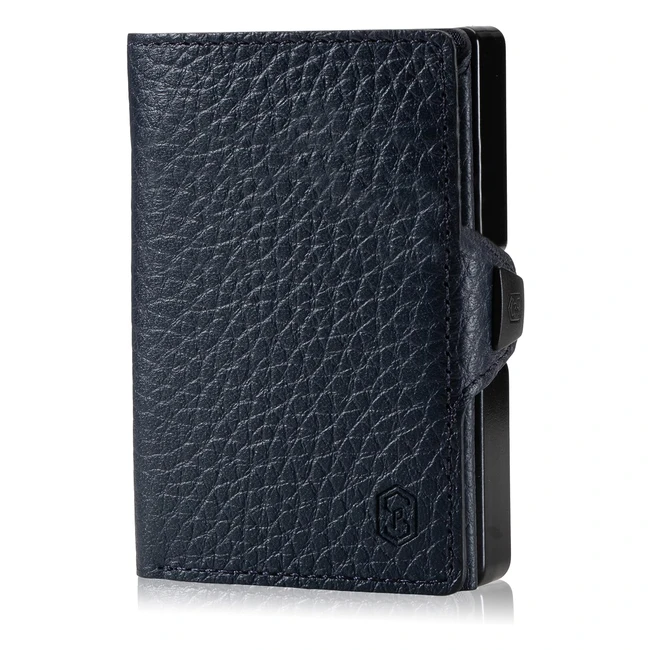 Cartera Hombre RFID Metálica - Tarjetero Aluminio - Pequeña y Resistente - Protección RFID - Regalo Original