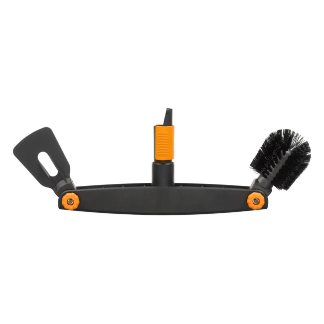 Fiskars Dachrinnenreiniger - QuikFit 1001414 - Einstellbare Bürste & Schaber - 45 cm breit