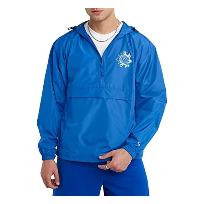 Champion Men's Stadium Packable Jacket - Wind & Water Resistant, Recycled Polyester