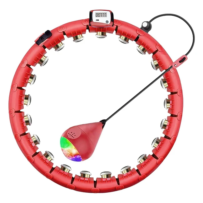 Cerceau intelligent pour adultes et débutants - Fitness 3 en 1 - Perte de poids, massage efficace - 24 cerceaux réglables