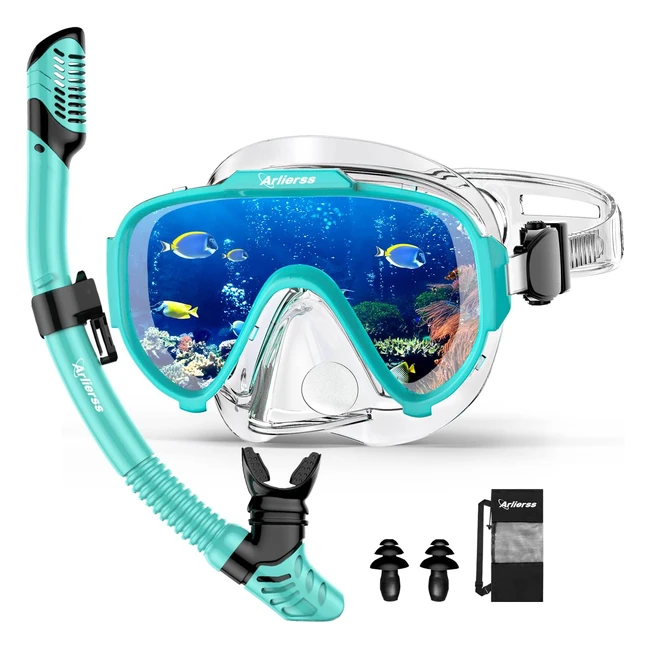 Set Snorkeling Antifog Maschera Subacquea Panoramica 180° - Alta Qualità