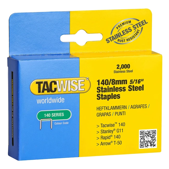 Punti inossidabili Tacwise 1216 - 1408mm | Garanzia 50 anni