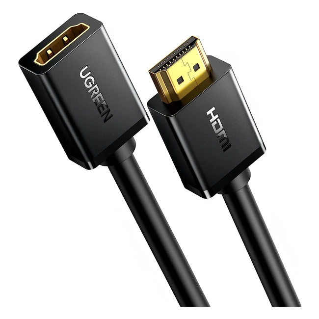 UGREEN HDMI Extension Cable 4K60Hz HDMI 2.0 Extender Male to Female Adapter 18Gbps High Speed 3D HDR ARC Ethernet - TV Stick Roku Bluray Xbox PS5 PS4 Switch