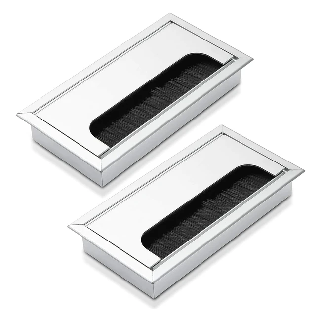 Pasacables Bolatus Cable de Aluminio 160x80mm - Organizador de Cables de Escritorio