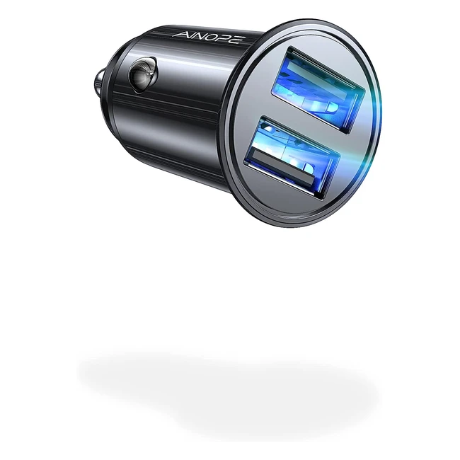 Chargeur allume cigare USB Ainope ultra compact 24W/48A - Charge rapide pour iPhone, Samsung Galaxy S22