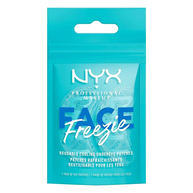 Patchs rafraîchissants pour les yeux NYX Professional Make Up - Formule vegan - 1 paire de 2 patchs