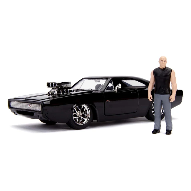Jada Fast and the Furious 1970 Dodge Charger - Giocattolo Auto con Personaggio Dominic Toretto