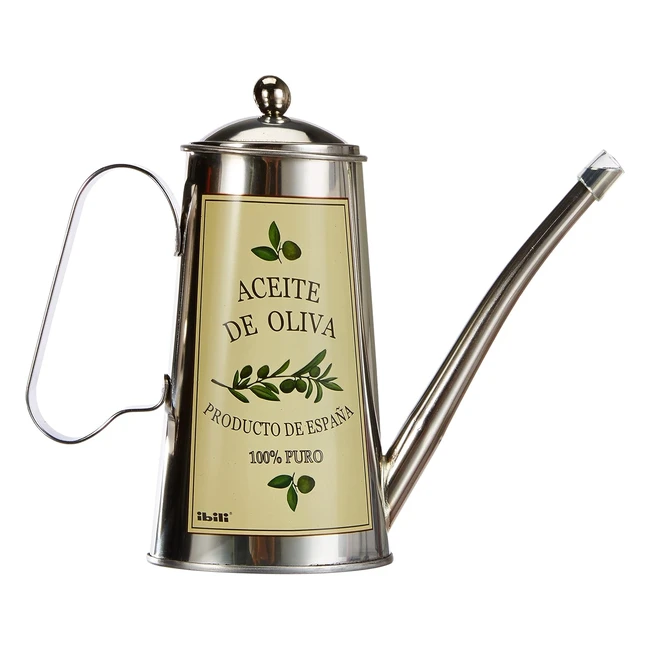 Aceitera de Acero Inoxidable Ibili - 23x18x7 cm - ¡Aprovecha esta oferta!