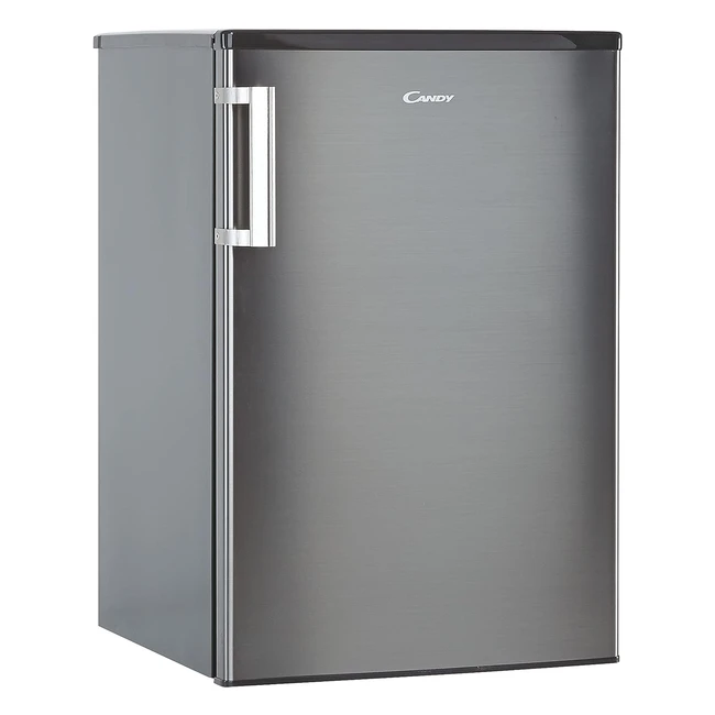 Frigorífico Mini Candy CCTOS 542XHN - Altura 85cm - 109L - Congelador - Cajón Verdulero - LED - Puerta Reversible - Ruedas - Clase F - Inox