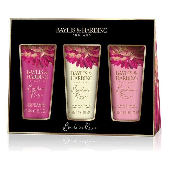 Baylis Harding Boudoire Rose Hand Treats Gift Set  Vegan Friendly  Ref 12345 