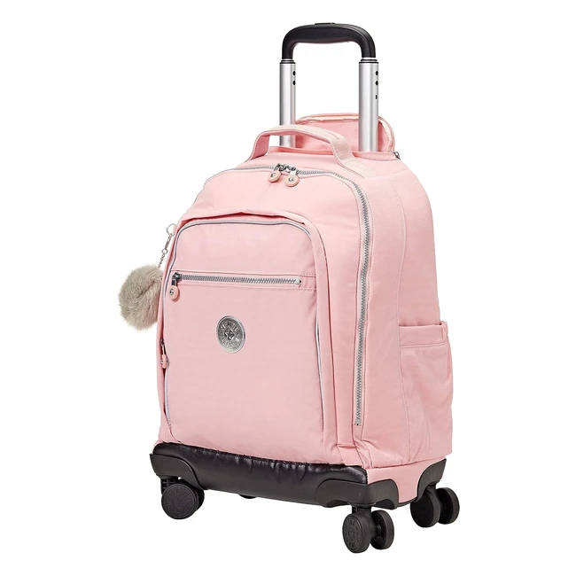Sac à dos Kipling New Zea 4 roues 360° pour enfants léger 50 cm 26 L Bridal Rose