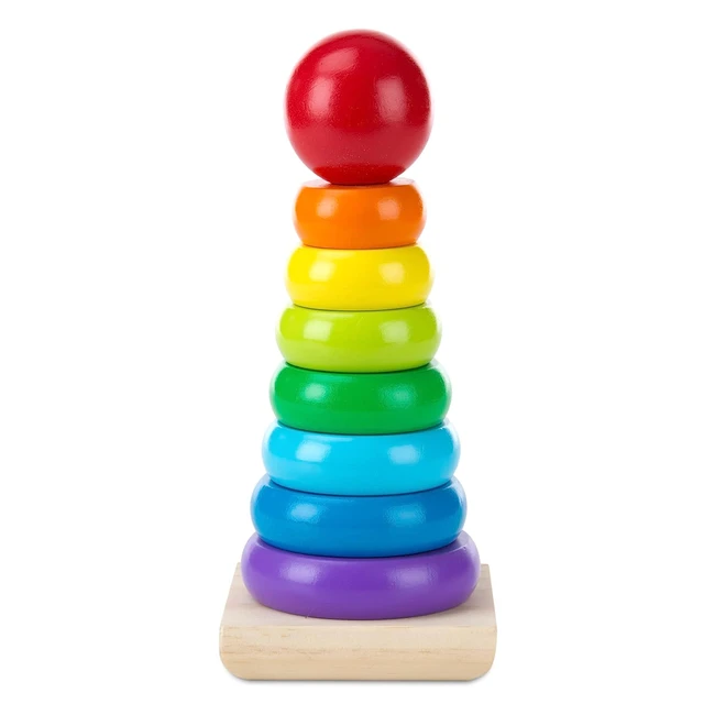 Melissa & Doug Rainbow Stacker - Developmental Toy for Motor Skills & Problem Solving