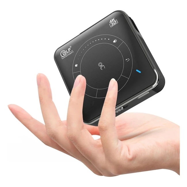 Qiaolet Mini Projecteur Portable Pico Videoprojecteur DLP avec Wifi 5G et Bluetooth, Android OS 9.0