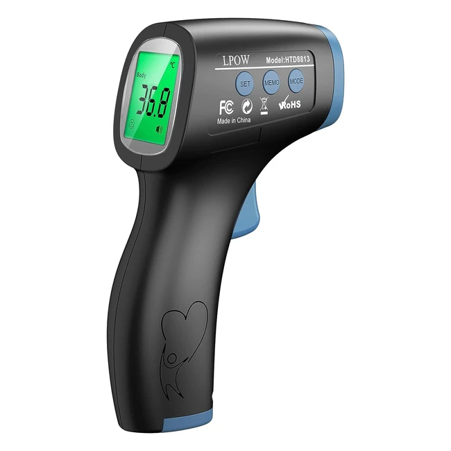 Lpow Thermometer for Adults - No Touch Infrared - Instant Accurate Reading - Indoor/Outdoor Use
