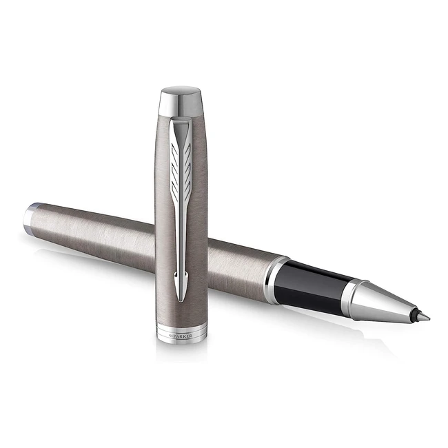 Parker Penna a Sfera in Acciaio Inossidabile - Finiture Cromate - Punta Fine - Ricarica Inchiostro Nero