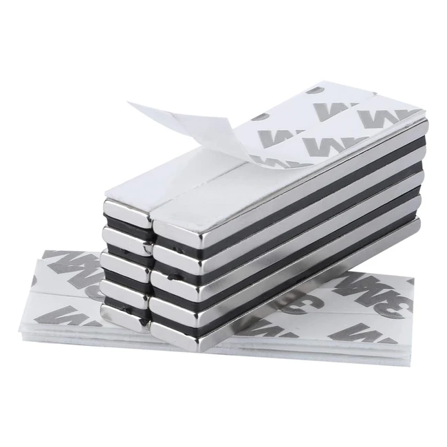 Yizhet 10pcs N52 Rectangular Neodymium Bar Magnets - Strong Rare Earth Magnets f