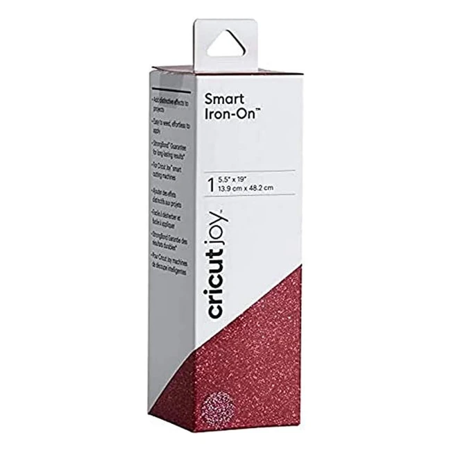 Cricut Smart IronOn Glitter PVC Pink - Referenza 4 - Ideale per Abbigliamento e Decorazioni