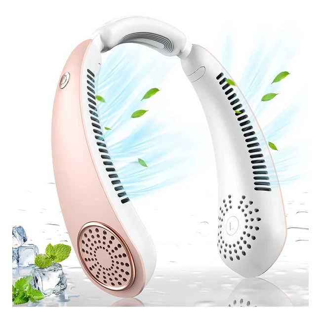 Ventilateur de cou portable Dovecina silencieux 5200mAh sans pale 3 vitesses