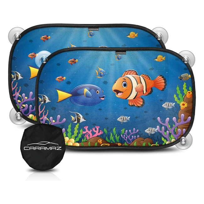 Tendine parasole auto bambini 48x30cm - Protezione solare universale - UV - Faci