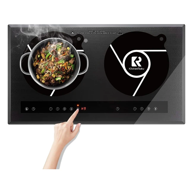 Tappetino per piano cottura a induzione 2 pezzi - Protezione e durata - Nero 20cm