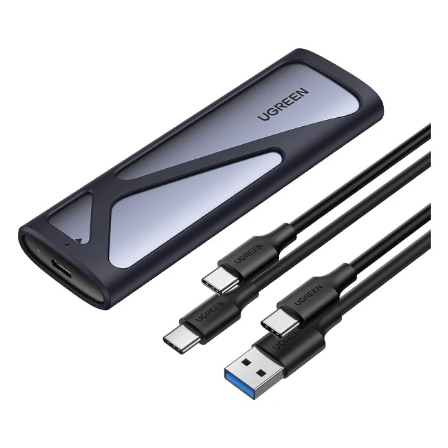 UGREEN M2 SSD Adapter Gehuse USB 32 Gen2 Aluminium fr NVMe und SATA SSDs 22