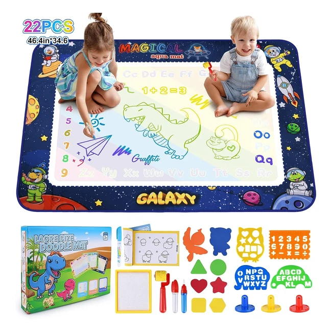 Tapete de Agua Doodle Roexun 120x90 cm - Juego de Pintura Educativo para Niños