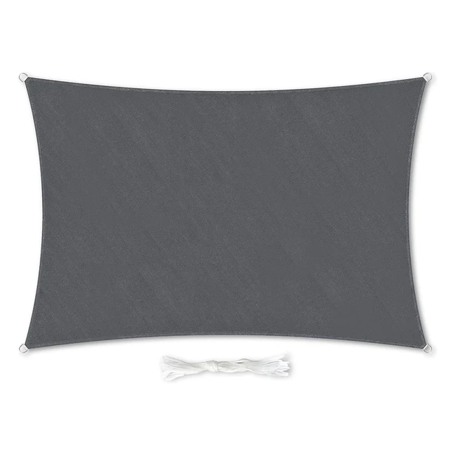 Toldo Premium Rectangular 2x3m Gris Oscuro - Proteccin Solar Resistente a la I