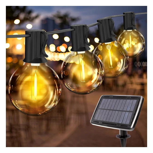 Guirlande Lumineuse Solaire 121 74m LED - Étanche IP65 - 4 Modes d'éclairage