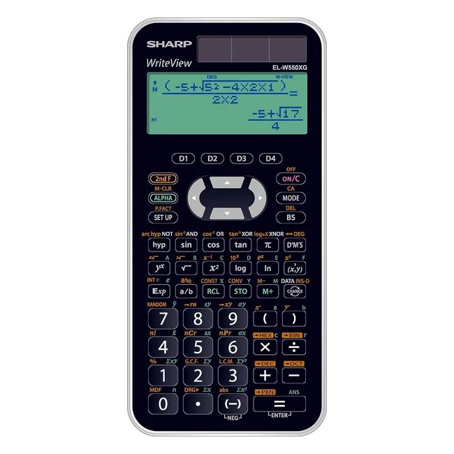 Calcolatrice scientifica Sharp ELW550XG nero - Versione tedesca