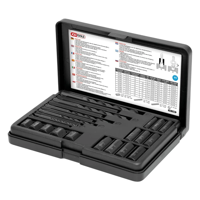Juego de Extractores de Roscas KS Tools 1501305 - M5-M16 - 25 Piezas