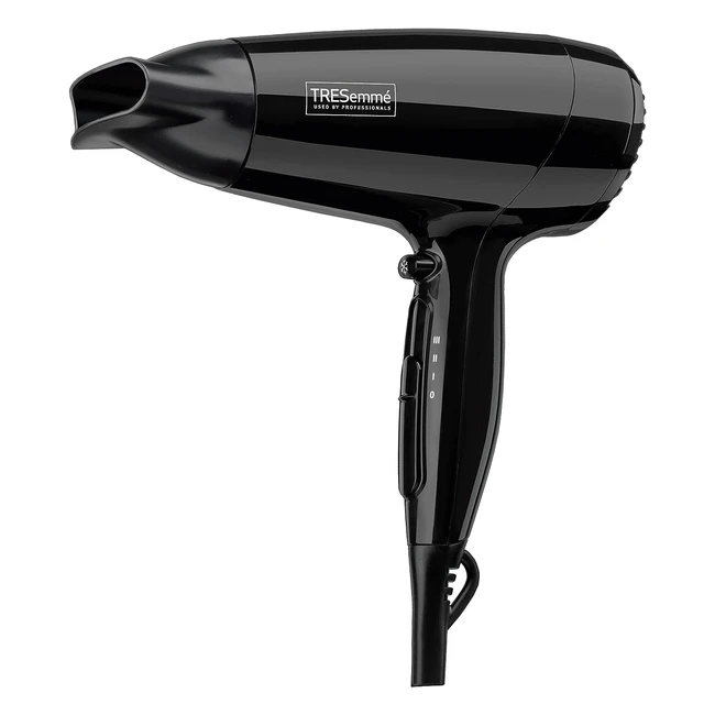 TRESemme 2000W Fast Hair Dryer - Super Compact & Ultra Lightweight - Black