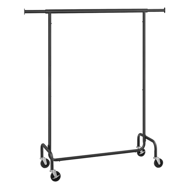 Songmics Kleiderstnder auf Rollen hochbelastbar ausziehbare Kleiderstange M