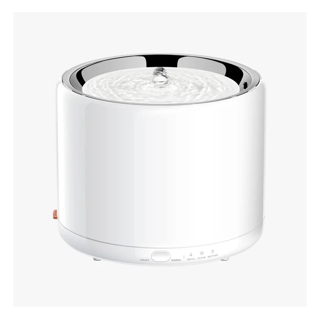 PETKIT Automatischer Trinkbrunnen für Katzen und Hunde - LED-Licht, leise Pumpe, Reservebatterie