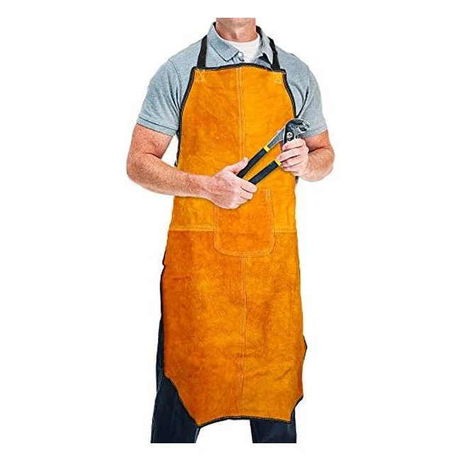 Grembiule Saldatura Pelle Antincendio 60 90cm - Enjohos