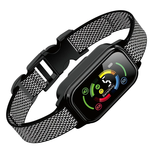 Collar Antiladridos Automático para Perros - Modos de Vibración, Sonido y Vibración Fuerte - Resistente al Agua y Recargable